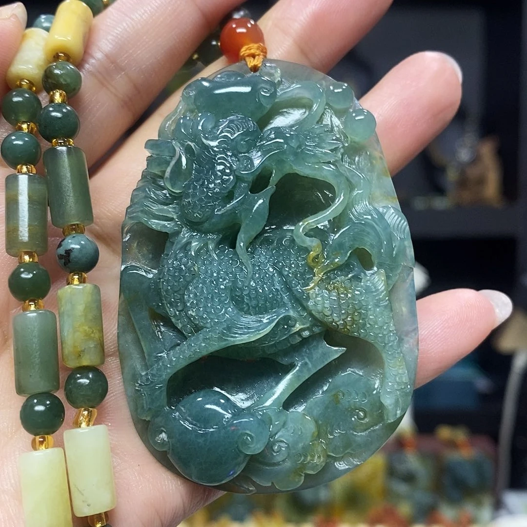 未镶嵌岫玉挂件吊坠项链