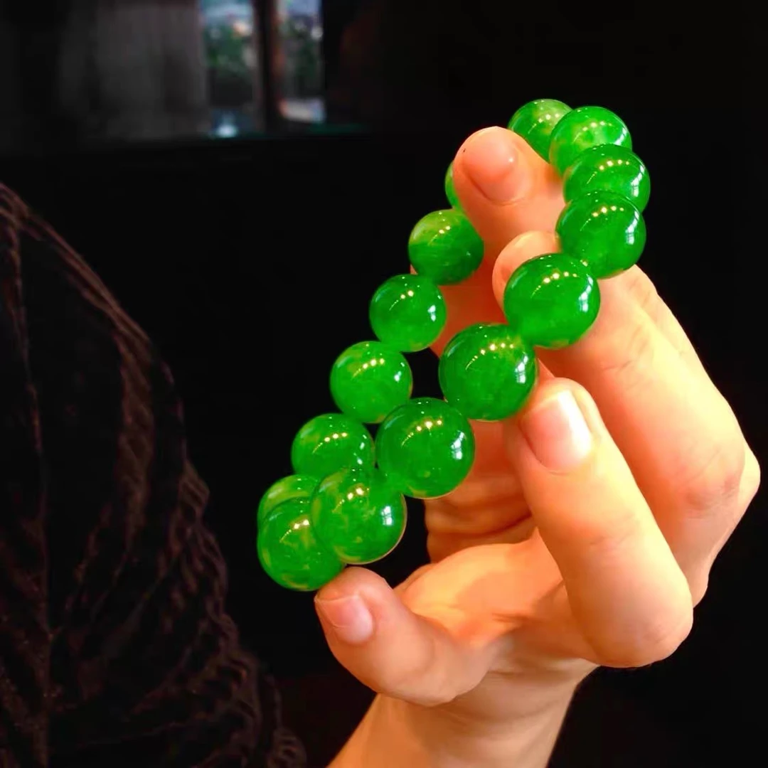 《独龙》满绿手串14MM