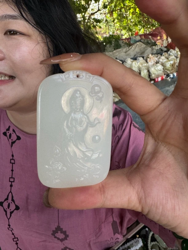 新疆羊脂白单面观音46牌