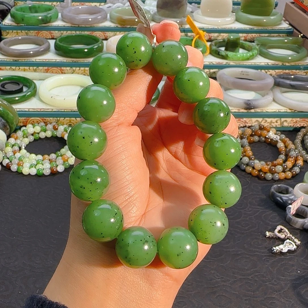 未镶嵌手串和田玉碧玉手串