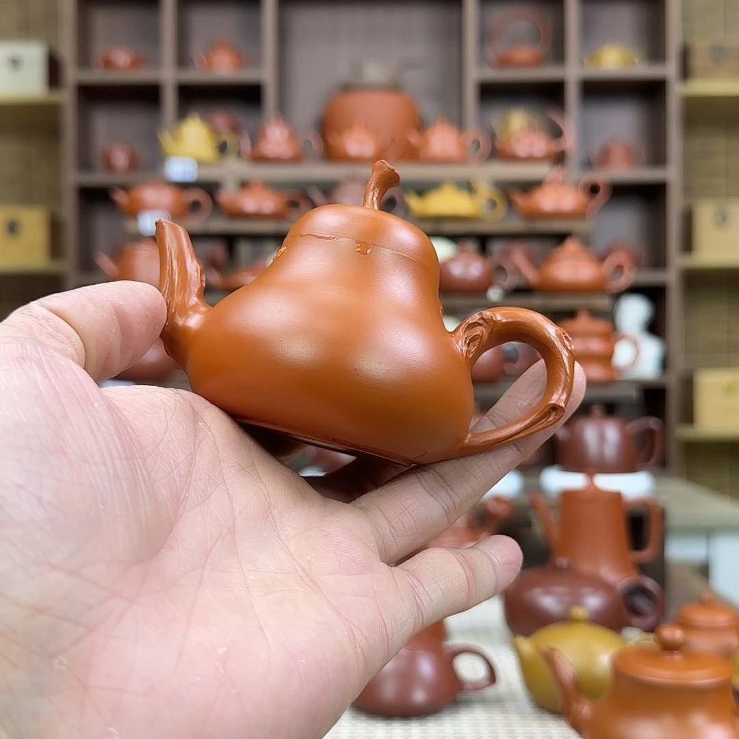 紫砂茶壶潮州手拉壶花器高梨