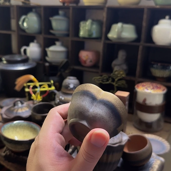 钢化玻璃原矿老岩泥南瓜杯
