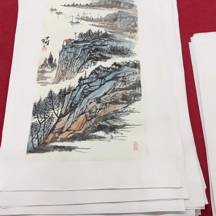 国画花鸟等图案和造型各有