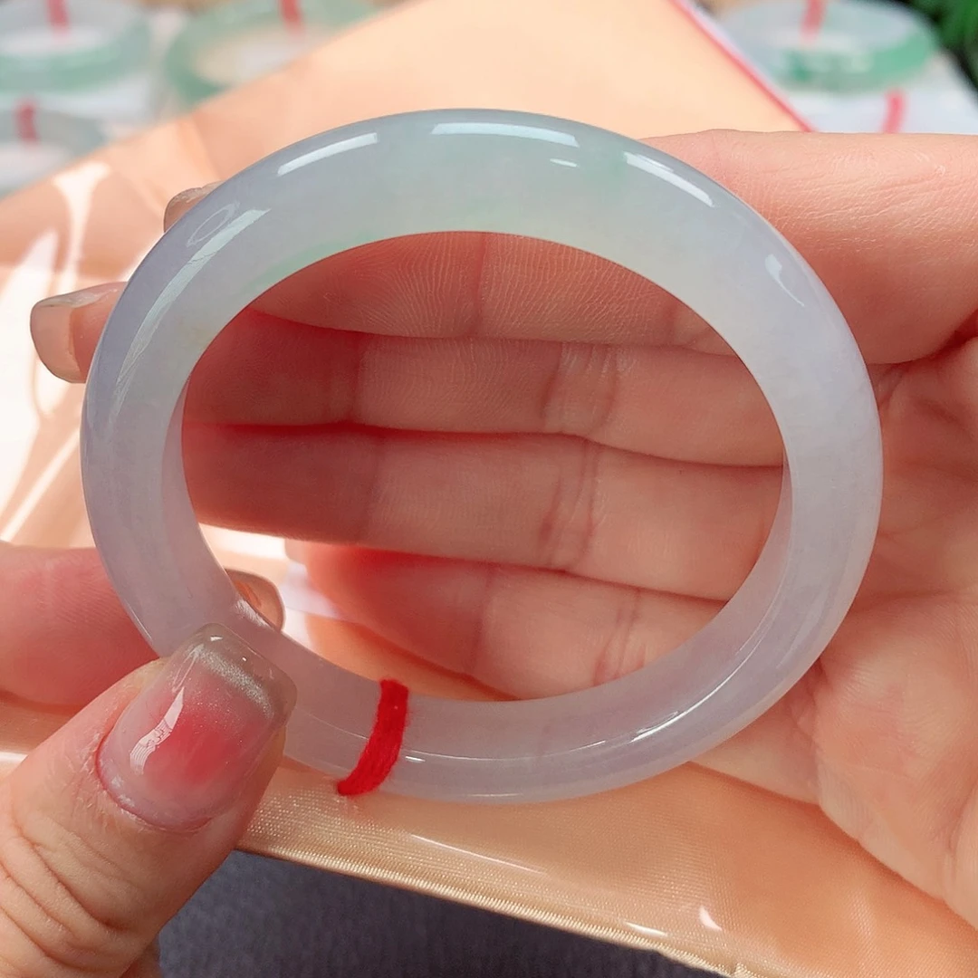 翡翠手镯未镶嵌z**1缅甸天然a货翡翠5152