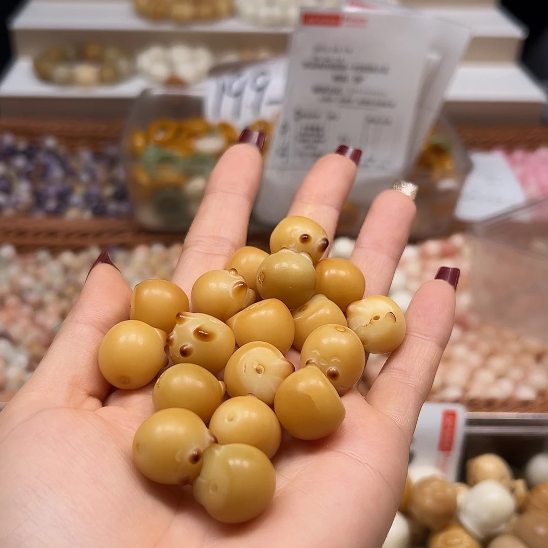 手串菩提根/象牙果瑕疵炭烤章鱼兔1000颗有裂