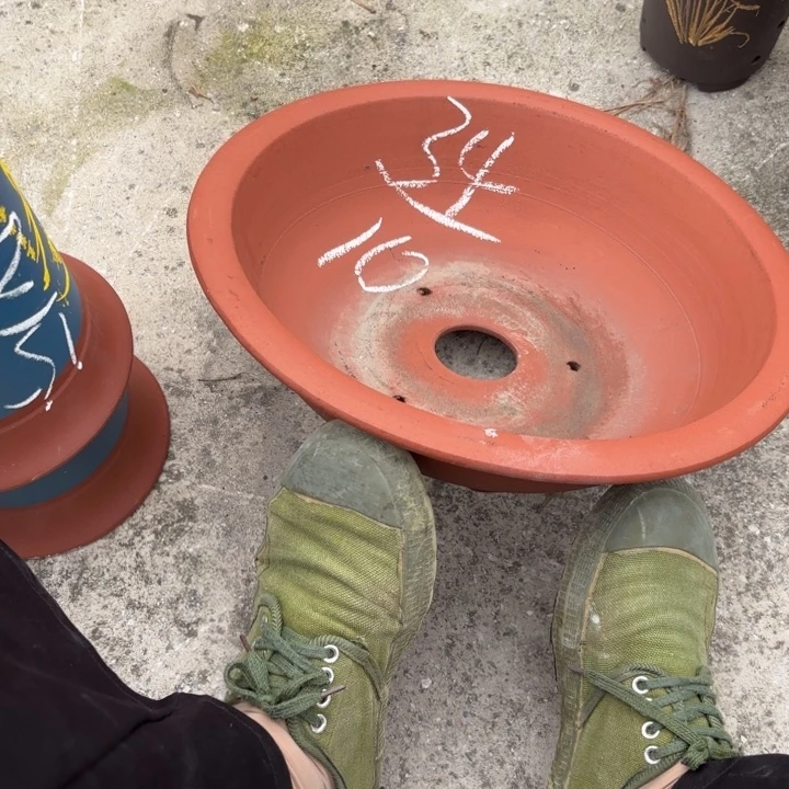 紫砂花盆紫砂的花