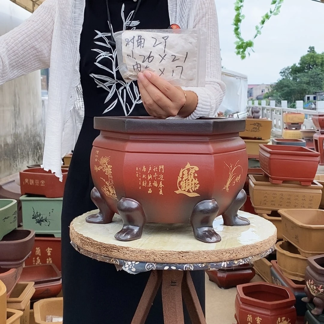 紫砂花盆紫砂花盆