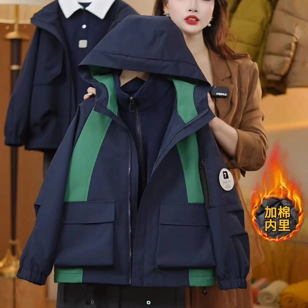 【年中清货】夹棉外套秋冬潮流洋气男女童外休闲套保暖加厚YG6429