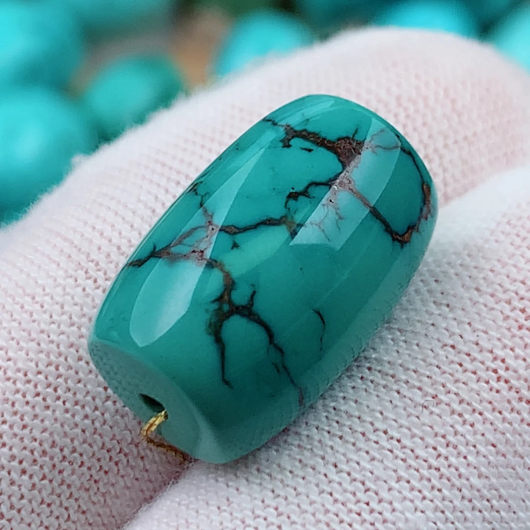 未镶嵌绿松石珠宝奇石12.3-18.5mm