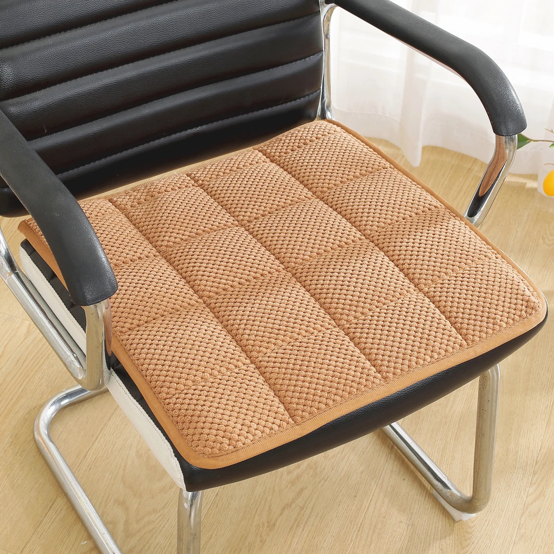 四季加厚办公灯芯绒椅子垫餐椅垫家居办公室凳防滑电脑椅座垫