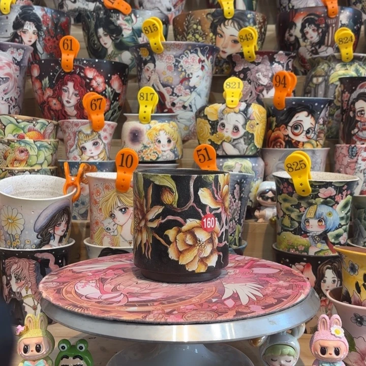 景德镇手绘花盆陶瓷10/12