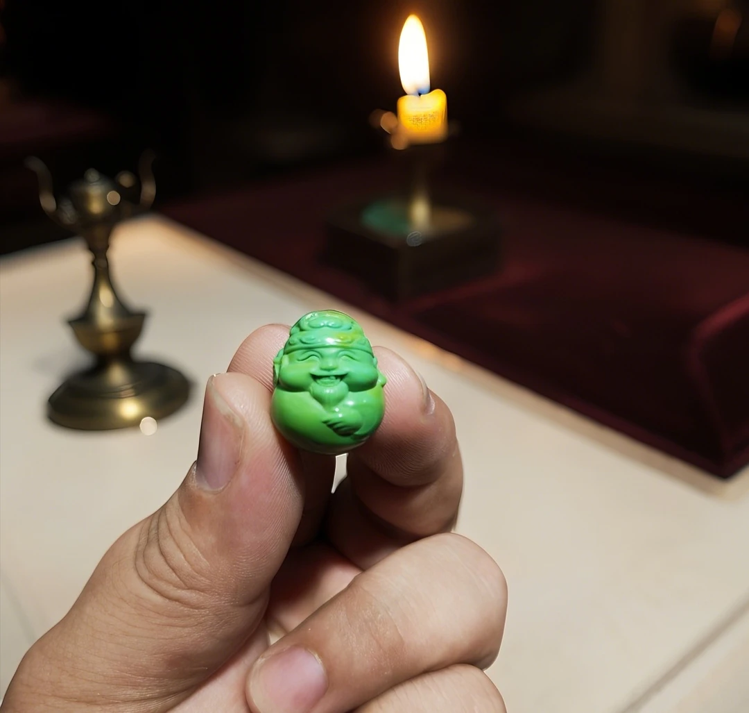 高瓷三彩财神雕刻19*15（多样性发货）