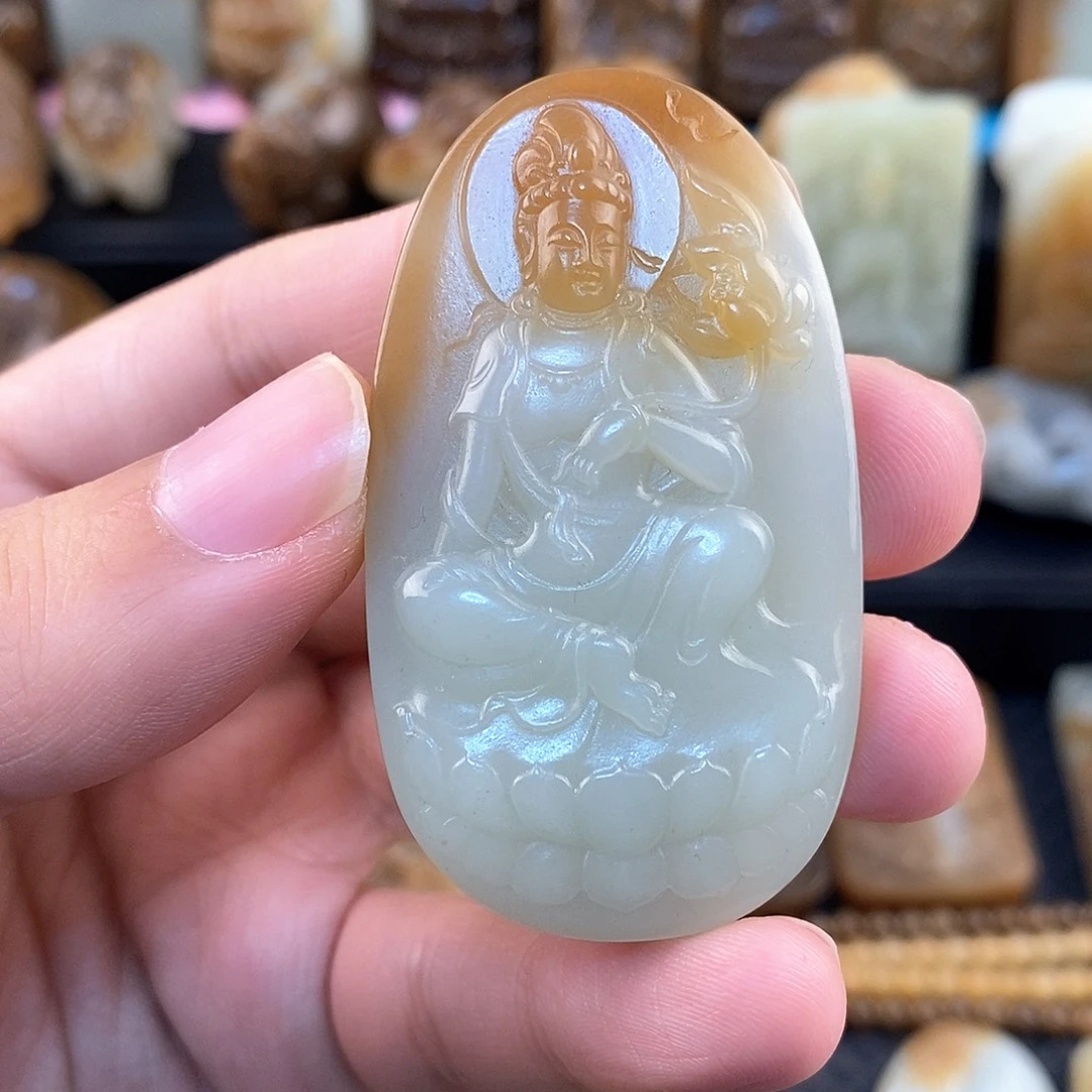 和田玉未镶嵌挂件