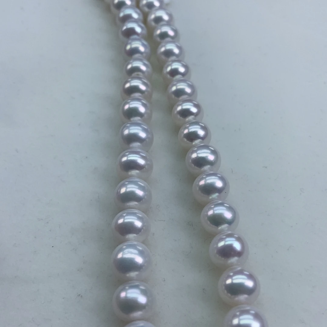 银S925镶嵌淡水珍珠9/10冷光炫彩干净