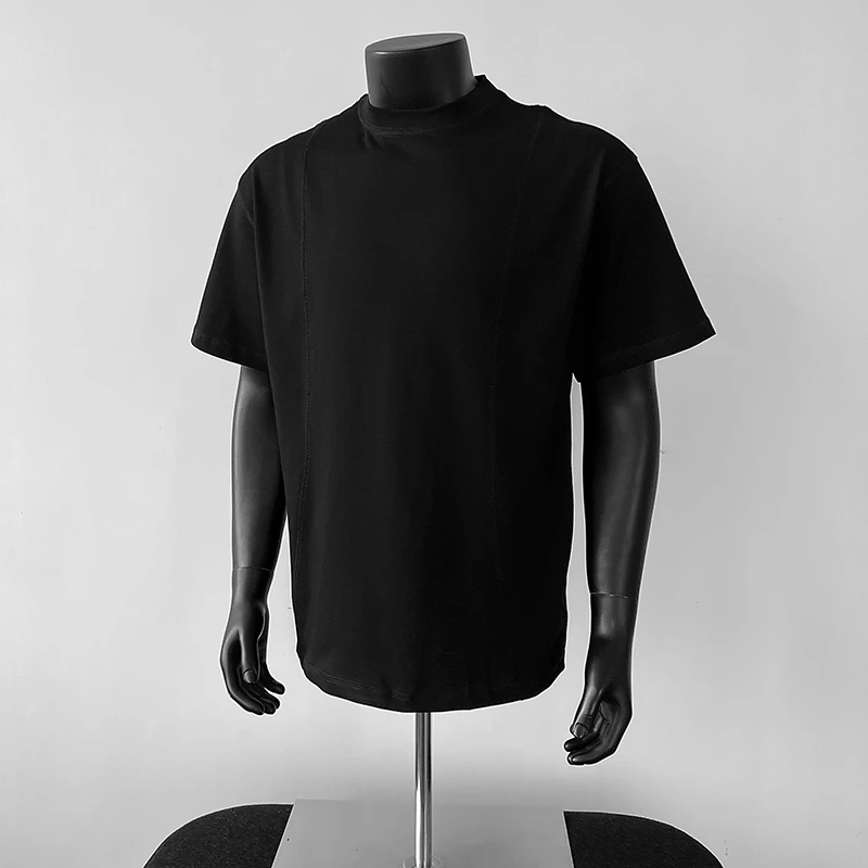 匡虎cleanfit解构轻薄T恤男夏季潮小众风短袖设计感休闲五分半袖