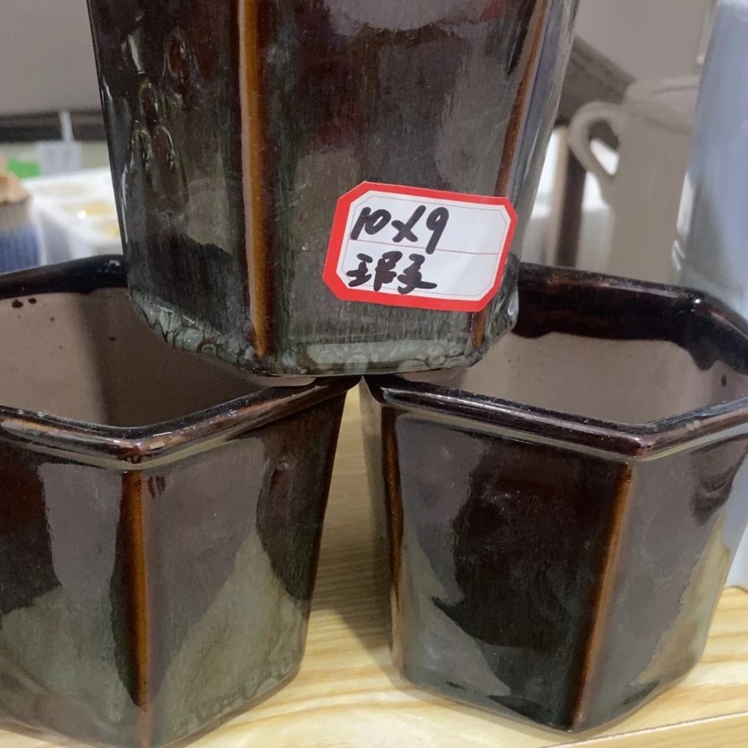 红陶高温陶瓷花盆