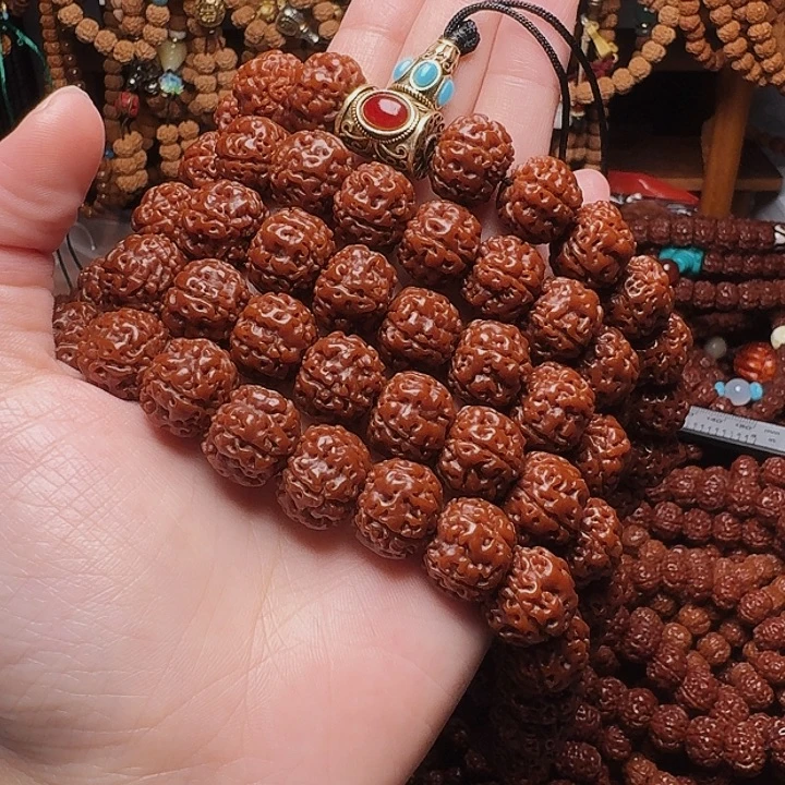 冷***天吊坠金刚菩提14 108颗脖挂