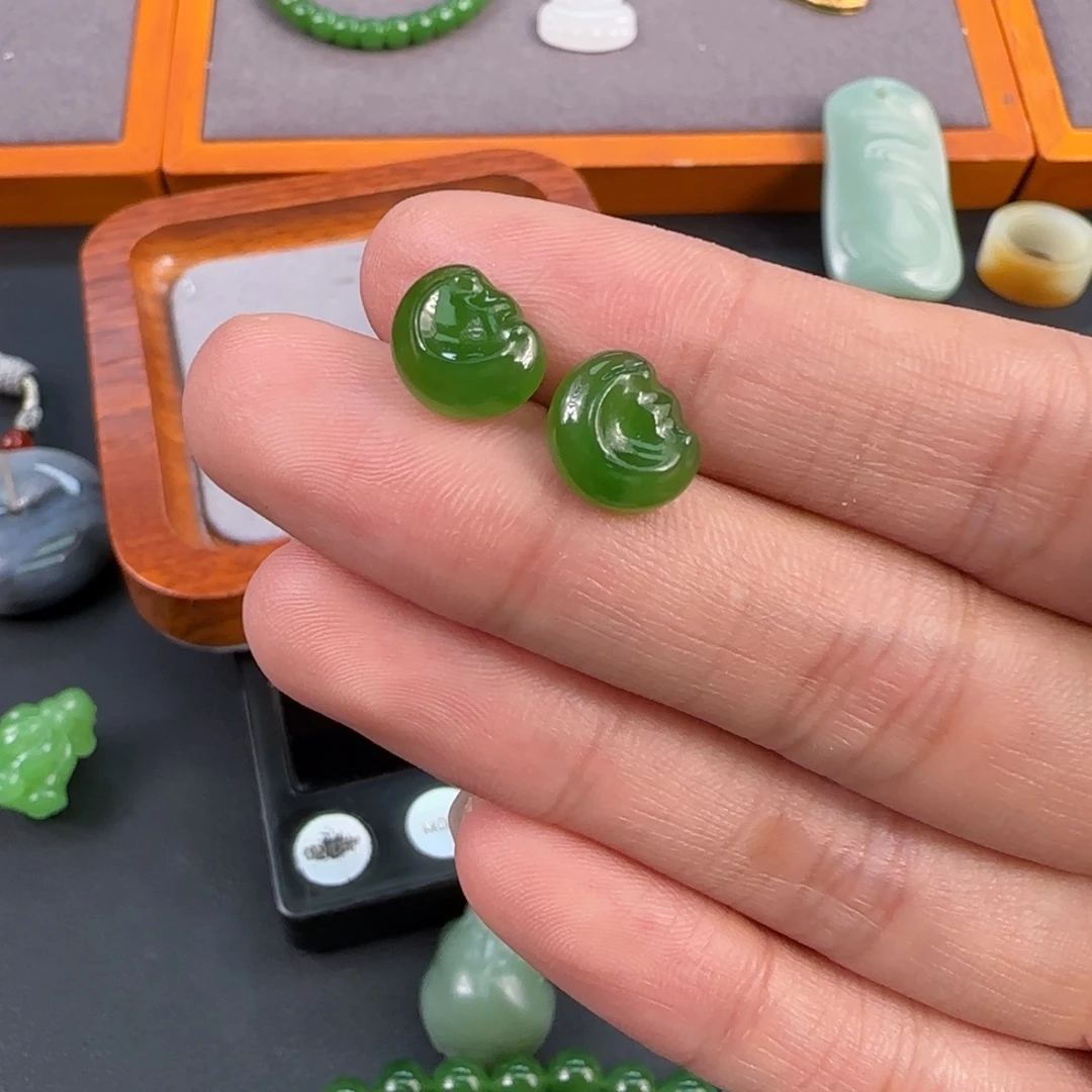 吊坠(不含链)18K金镶嵌和田玉