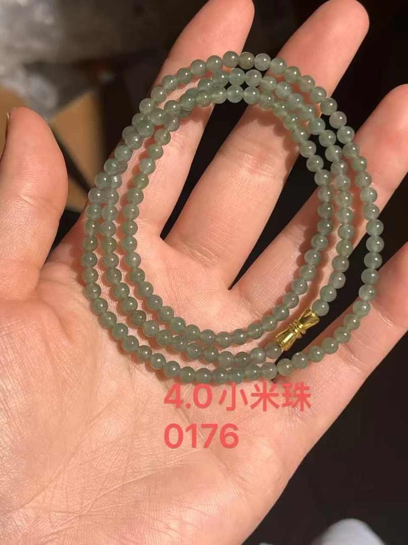 天然缅甸A货翡翠手串