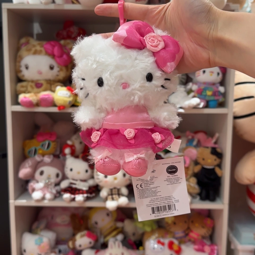 毛绒美版玫瑰花kt挂件