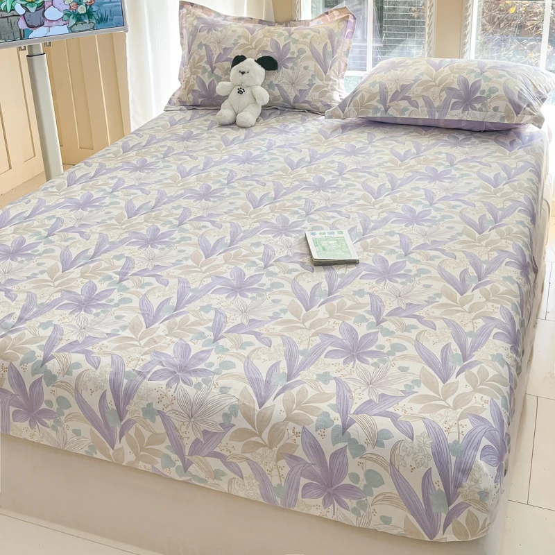 透气新疆棉纯棉床笠罩100%全棉床垫罩保护罩防滑四季通用床套罩