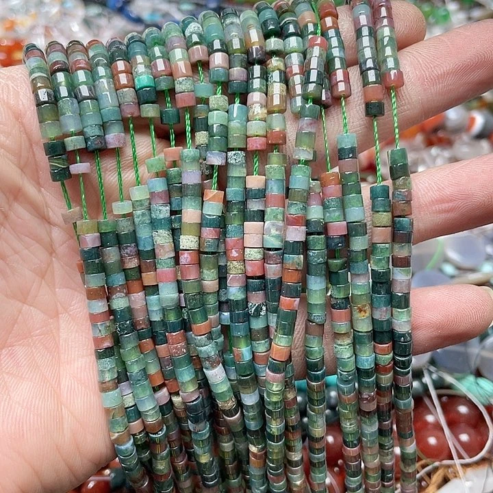 玛瑙/玉髓珠宝半成品未镶嵌一条4mm水草隔片