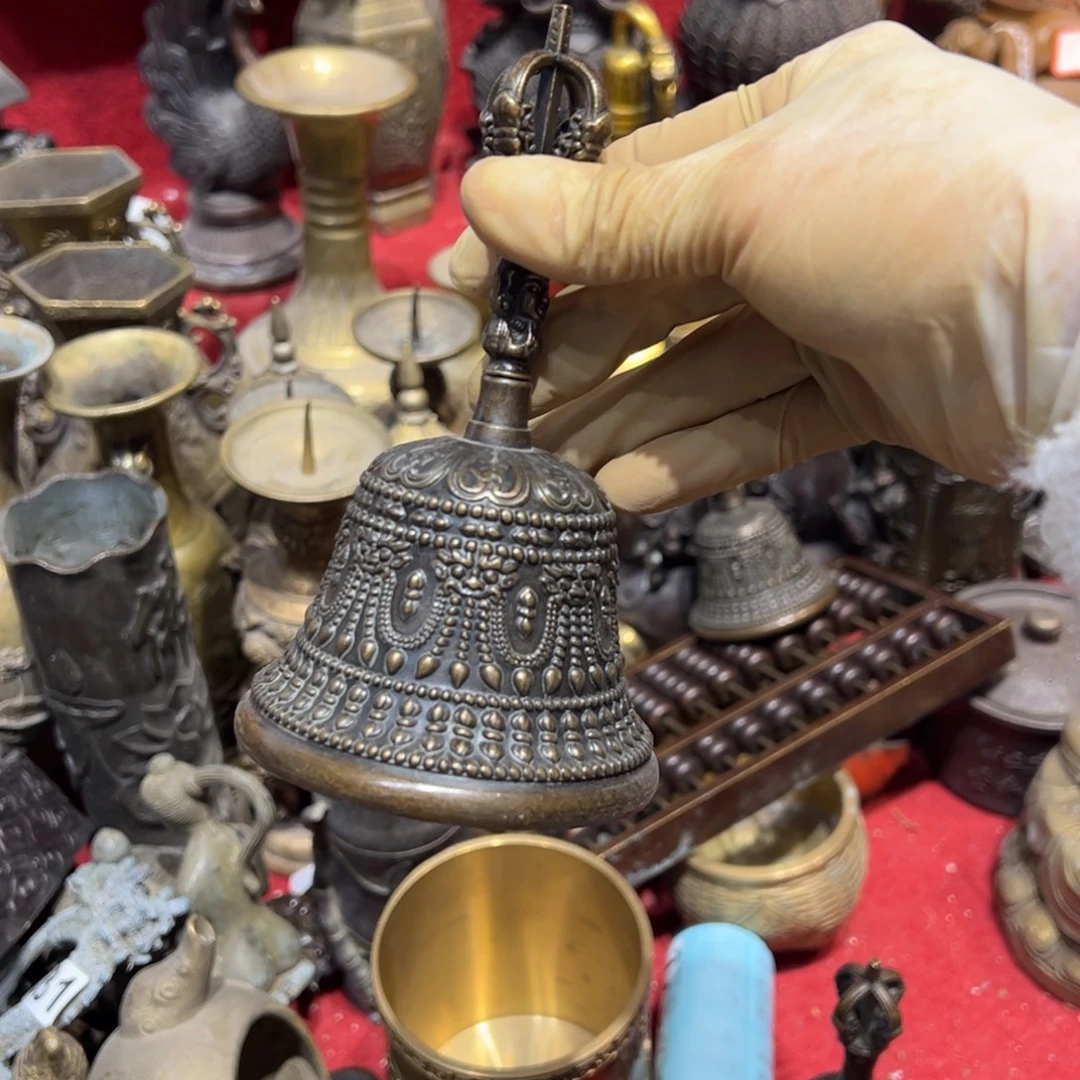 林***生黄铜摆件，文房摆件