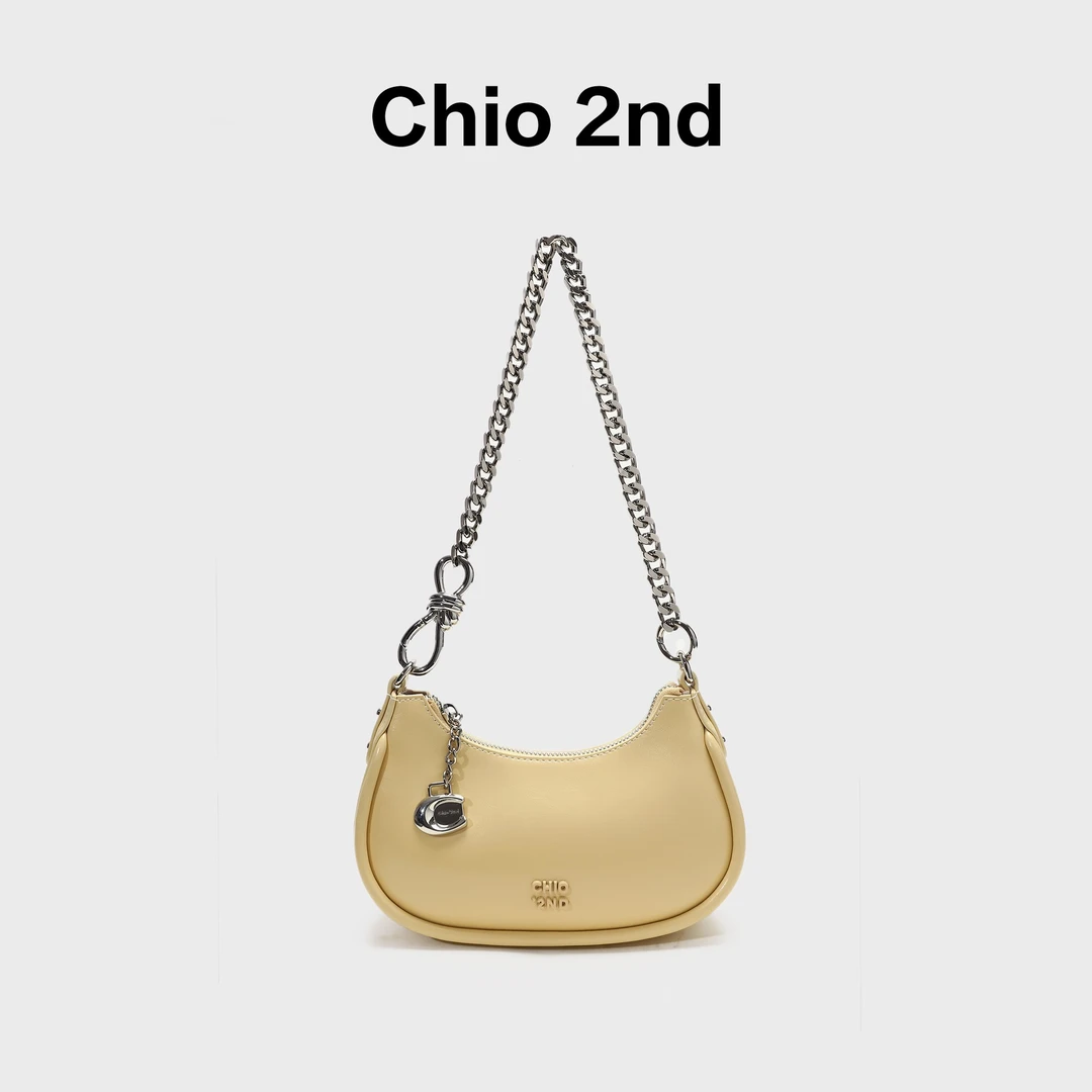南风Chio2nd 腋下包包 小众单肩斜挎牛角包