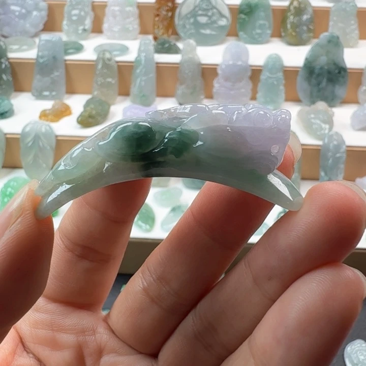 翡翠未镶嵌项链翡翠