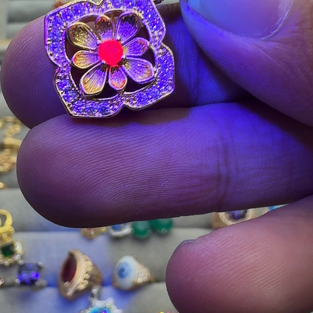 戒指银S925镶嵌水晶