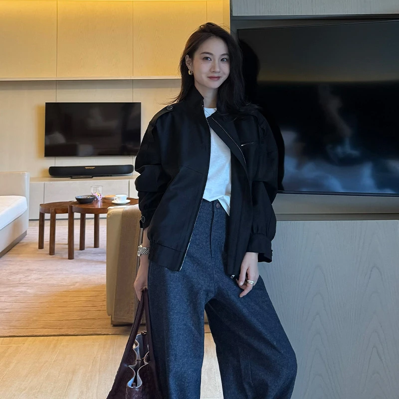 KEEP KAPU靠谱【极简艺术】95羊毛廓形显瘦机车机车外套KP24619