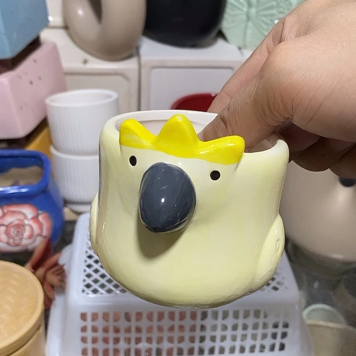 摆件陶盆有孔 微瑕介意勿拍