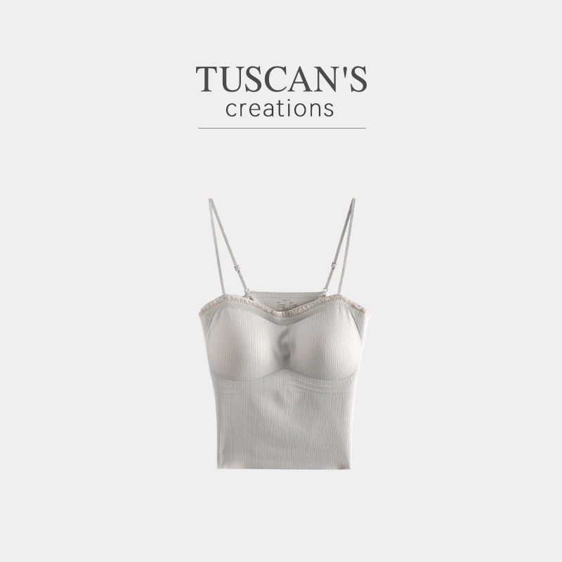 TUSCAN'S CREATIONS舒适透气女士美背背心吊带打底双鱼女装