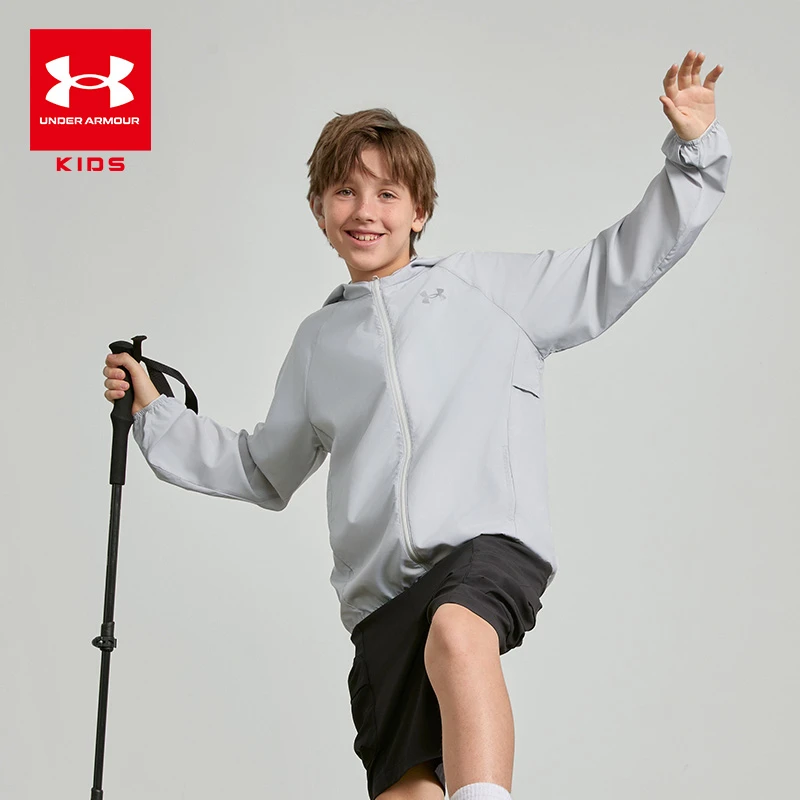 安德玛25年夏季儿童户外出行运动舒适必备防晒衣2801