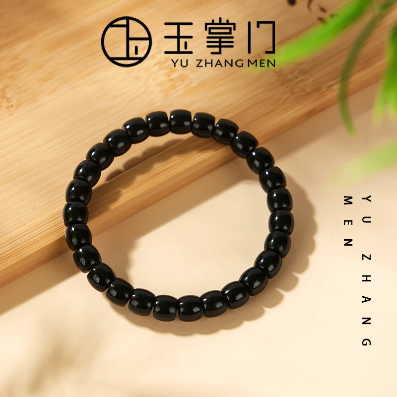 玉掌门-FL866-和田玉桶珠-直切手串