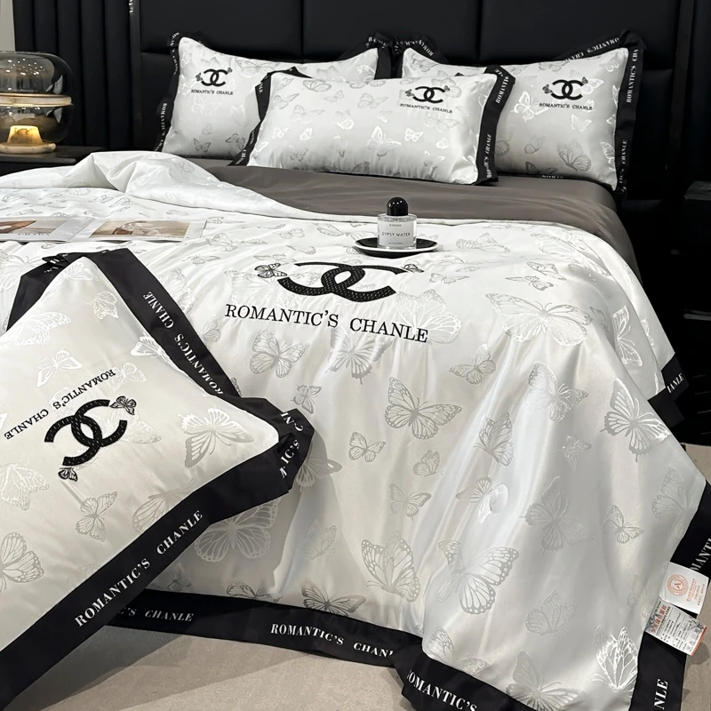 轻奢高级感冰丝提花夏被夏凉被空调被夏天专用A类母婴级被子被芯