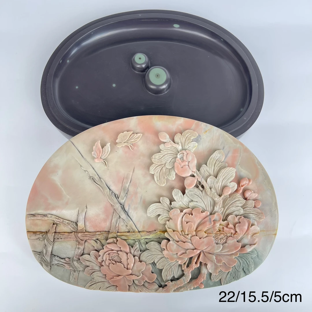 苴却砚攀枝花文房四宝砚天然原石手工雕刻制作厂家直销