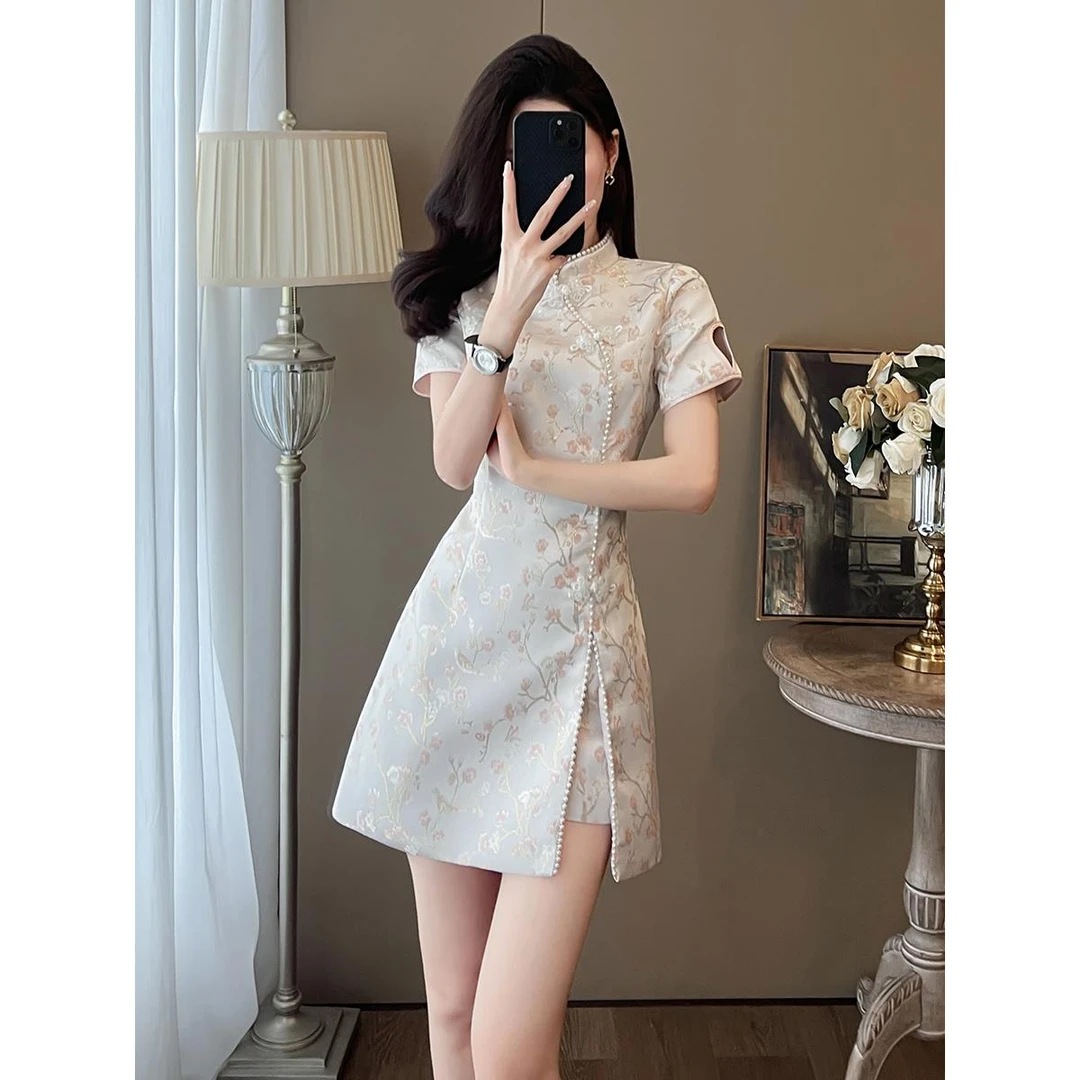 法芬图夏季名媛女装高端新中式国风套装小个子御姐炸街短裤两件套