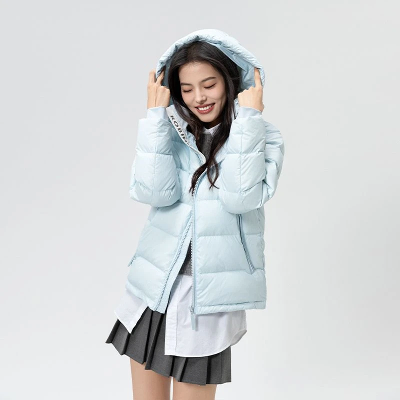 【杨超越同款】罗宾汉3.0彩金新款冬季时尚连帽90白鸭绒羽绒服-SK