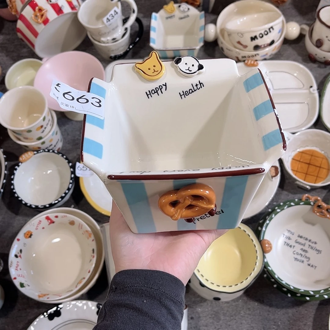 陶瓷大号薯条碗陶瓷餐具系列