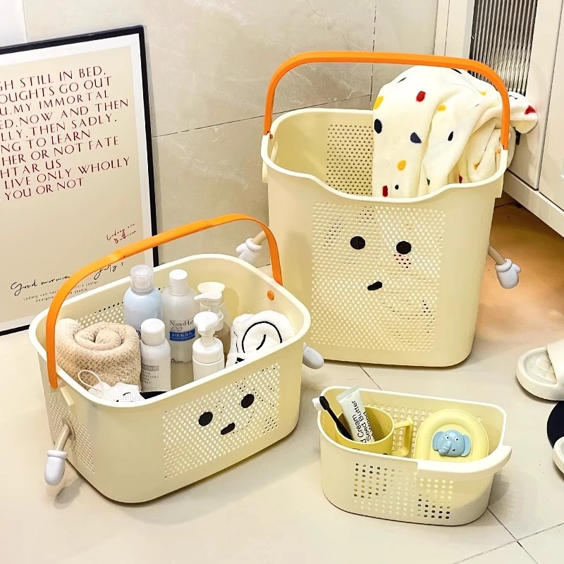 可沥水洗澡篮大学生宿舍手提拎篮洗漱用品收纳筐卫生间浴室洗浴篮