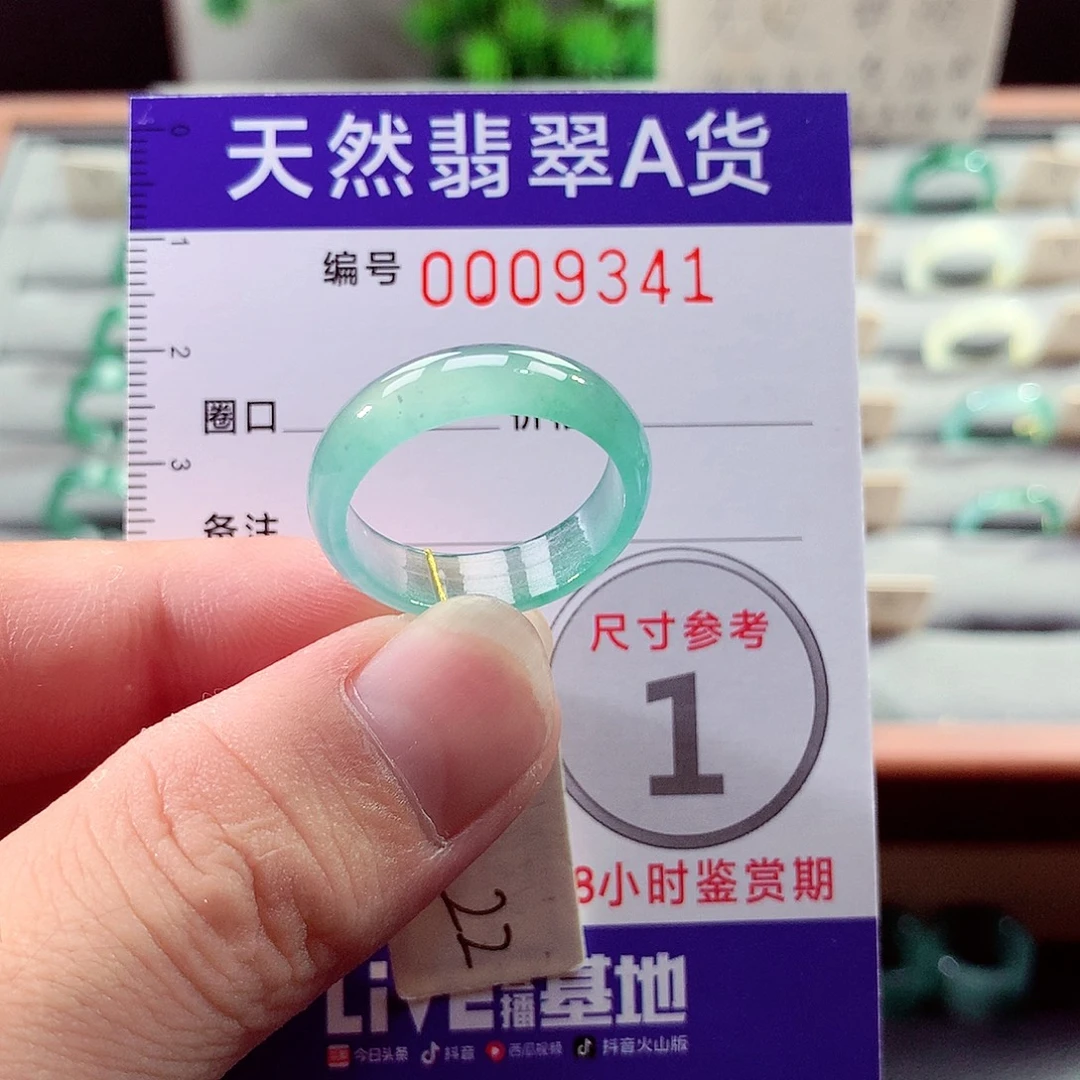 翡翠未镶嵌戒指22号
