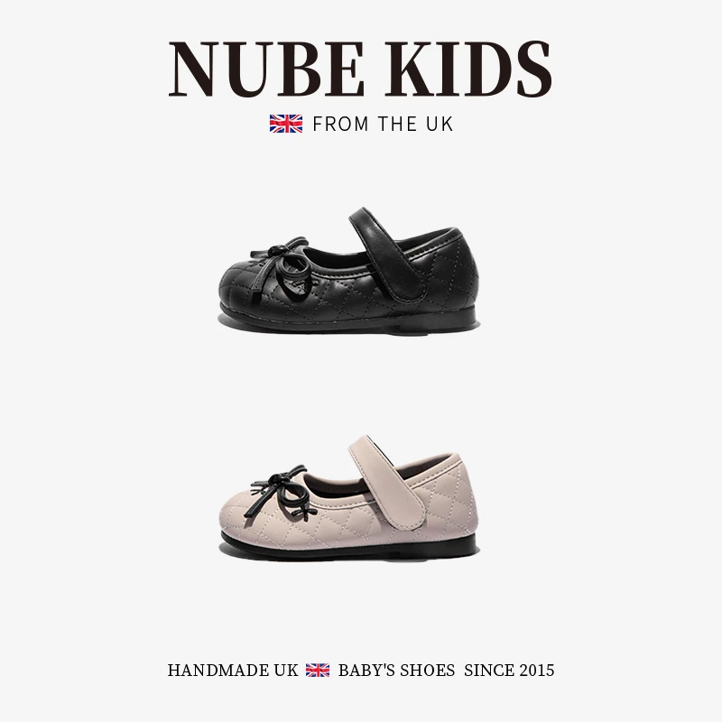 英国NUBEKIDS童鞋宝宝公主鞋新款春季女童软底时尚小香风学步单鞋