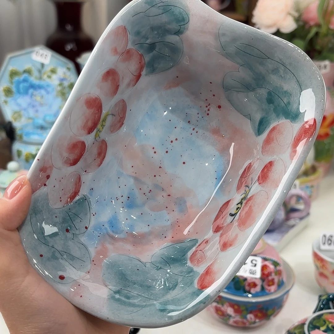 景德镇手绘高温釉下彩陶瓷茶具