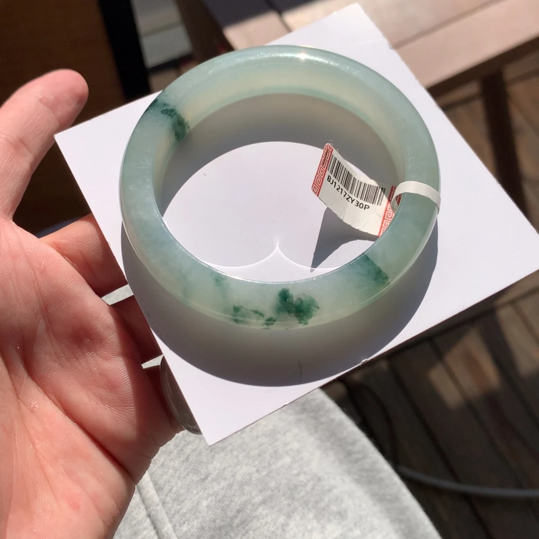 翡翠未镶嵌手镯144号59