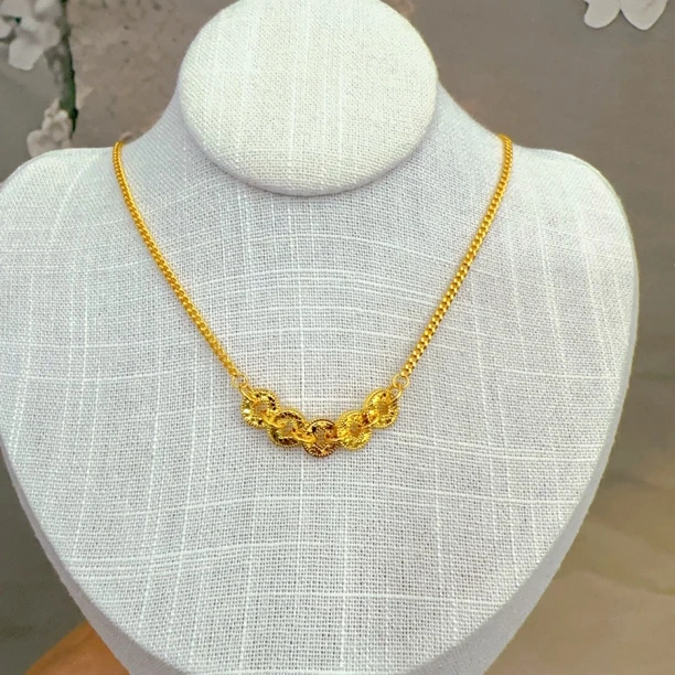 铜合金项链 春夏新款钱多多项链
