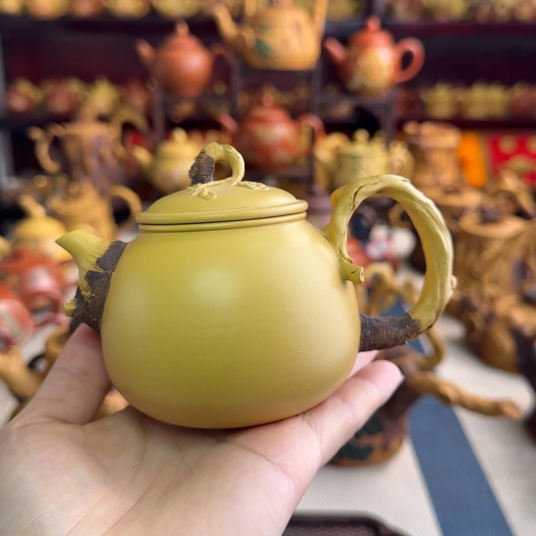 茶壶段泥黄段仿木
