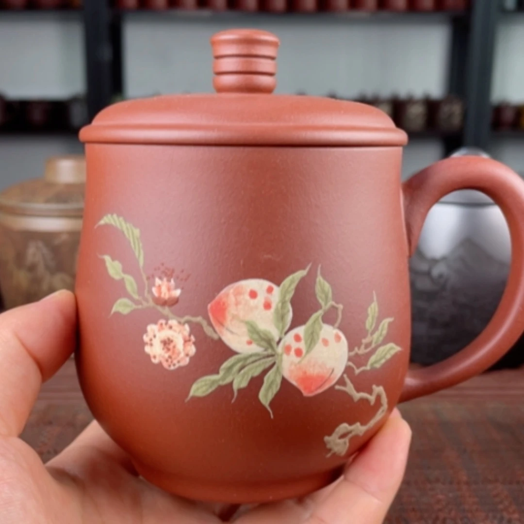 【闪购商品】茶杯紫砂宜兴原矿紫砂盖杯微瑕