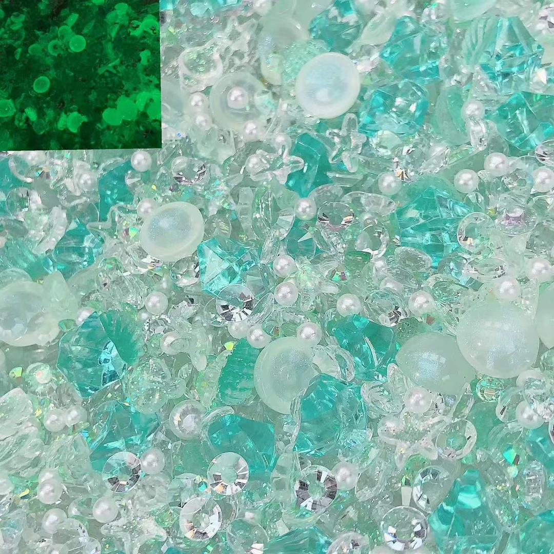 【薄荷曼波】冰块海货钻钻特调！！美甲手工DIY配饰！！