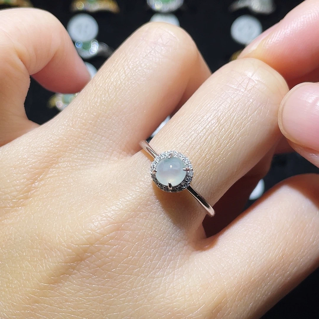 满***河翡翠未镶嵌戒指戒指